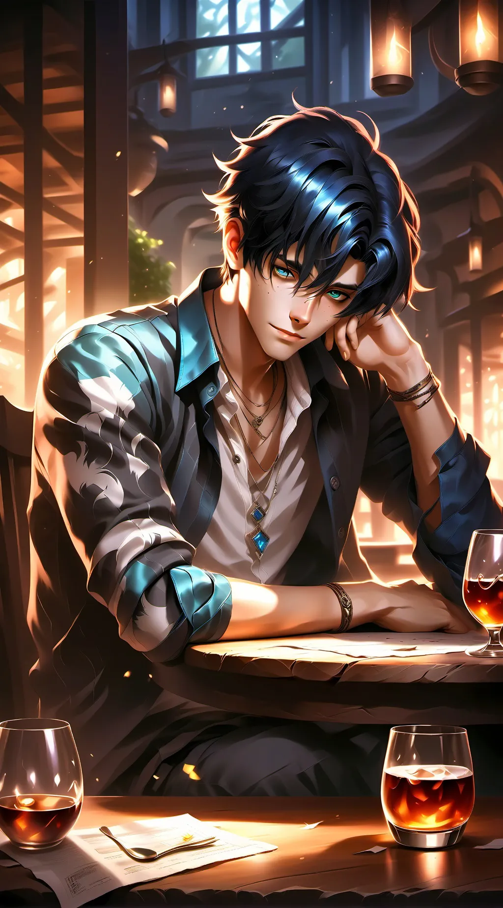 ai character: Damian background