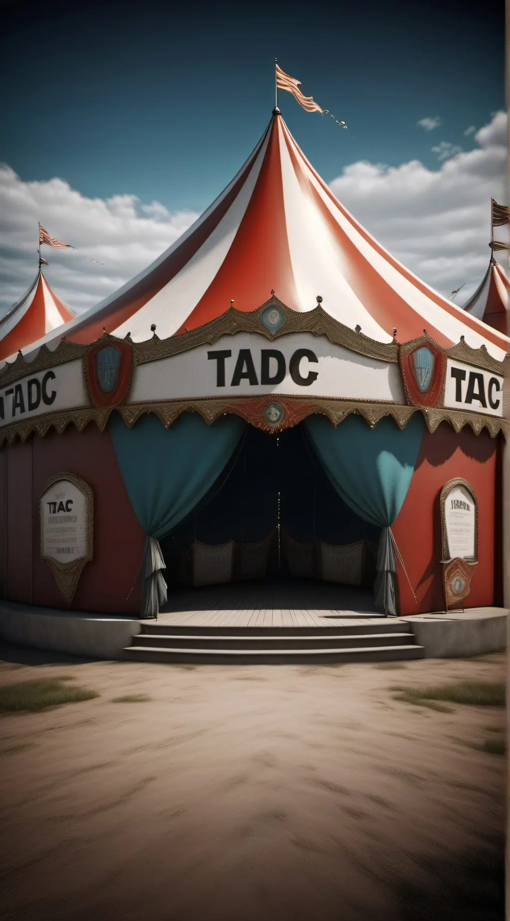 ai character: .T.  .A.  .D.  .C. background