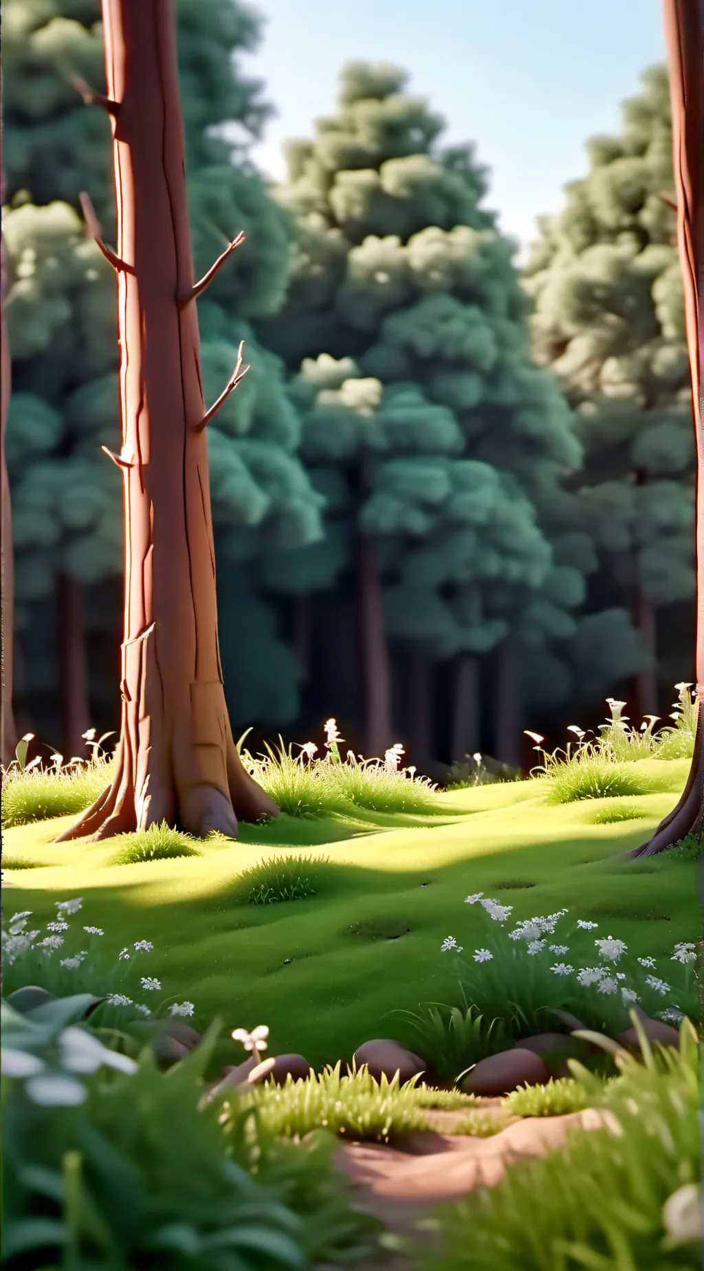 ai character: Grass background