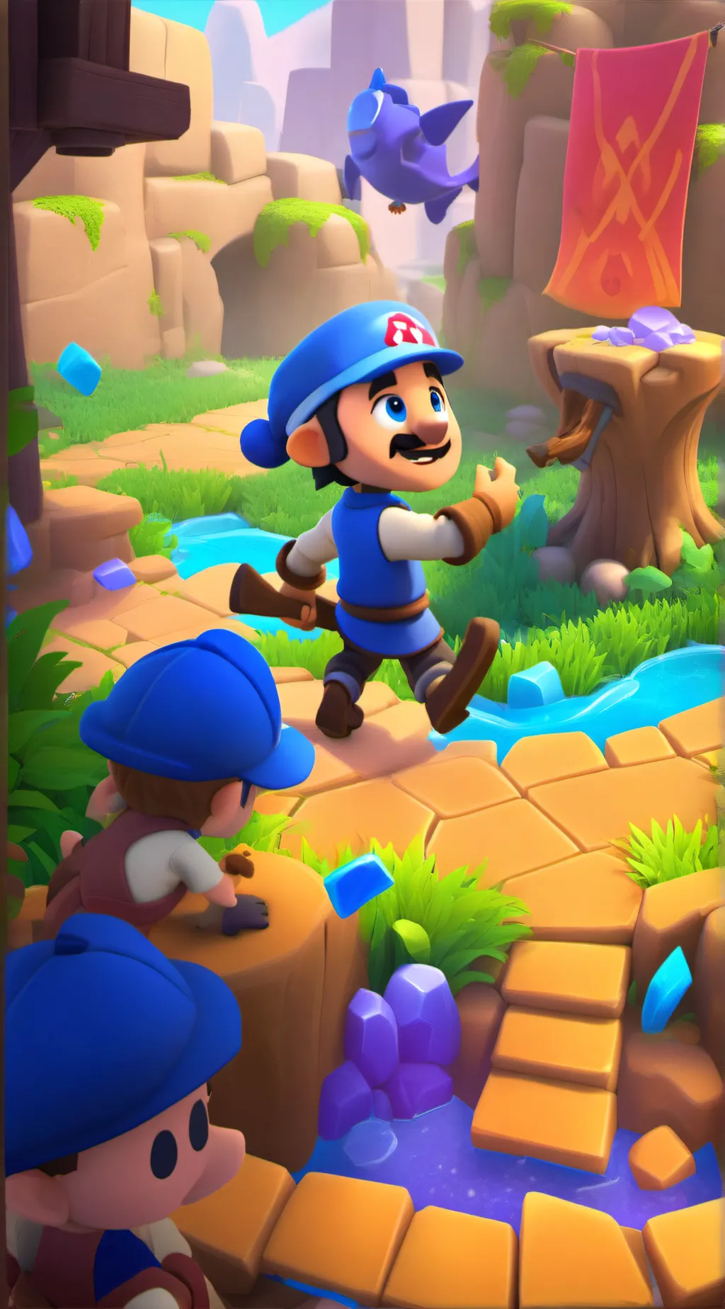 ai character: Mario background