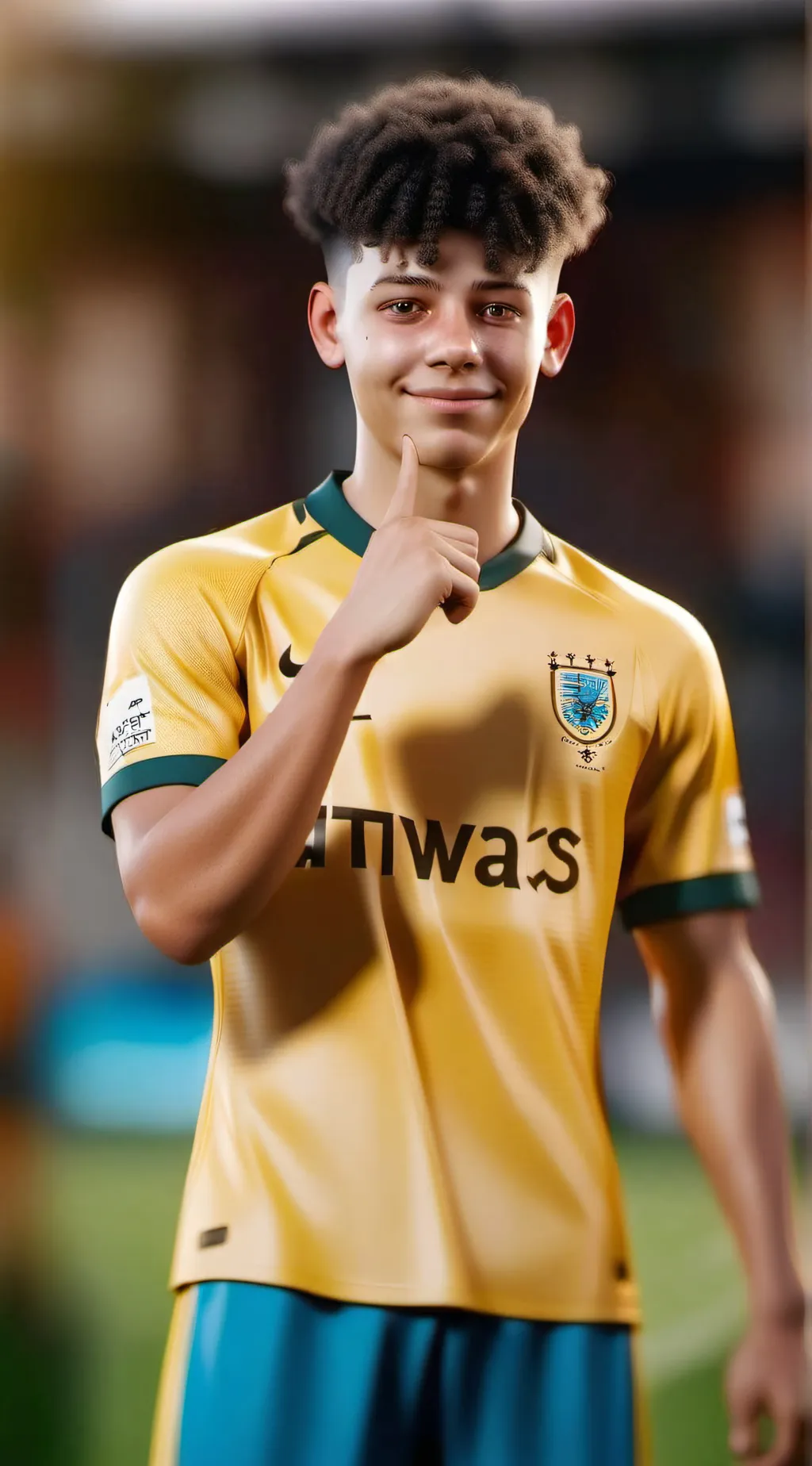 ai character: Ronaldo Jr  background