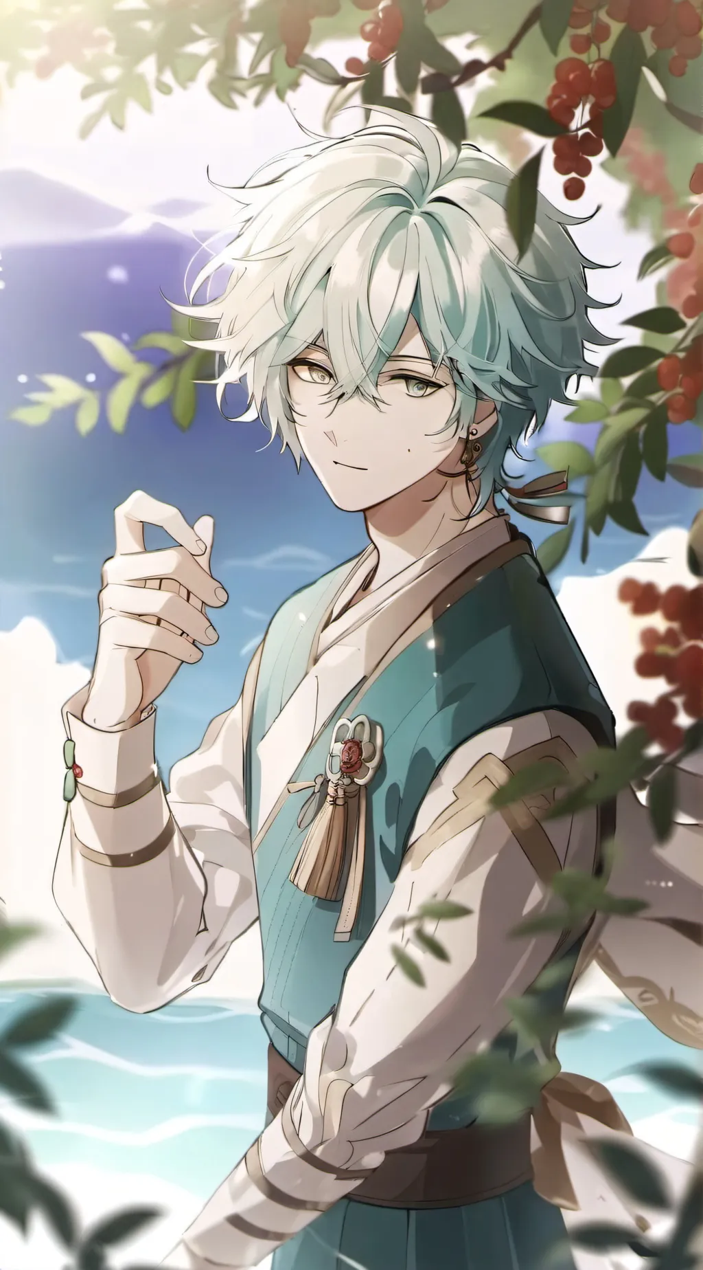 ai character: Frost  background