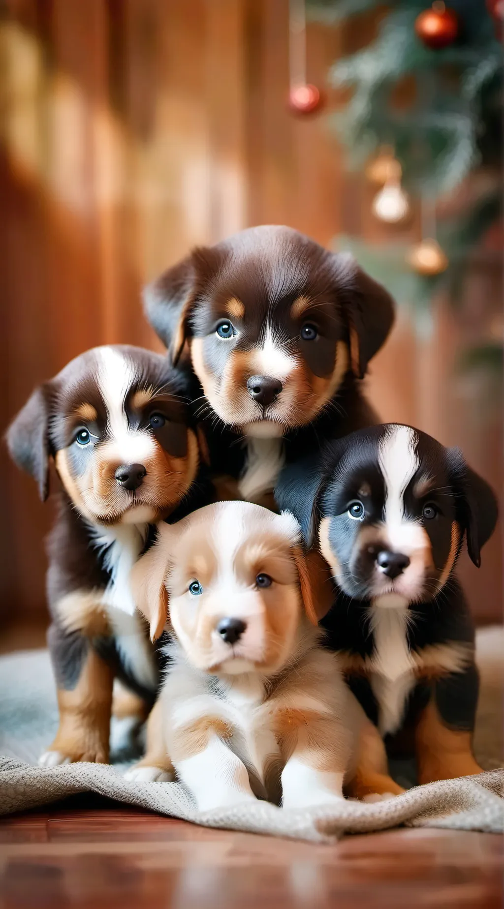 ai character: Puppies background