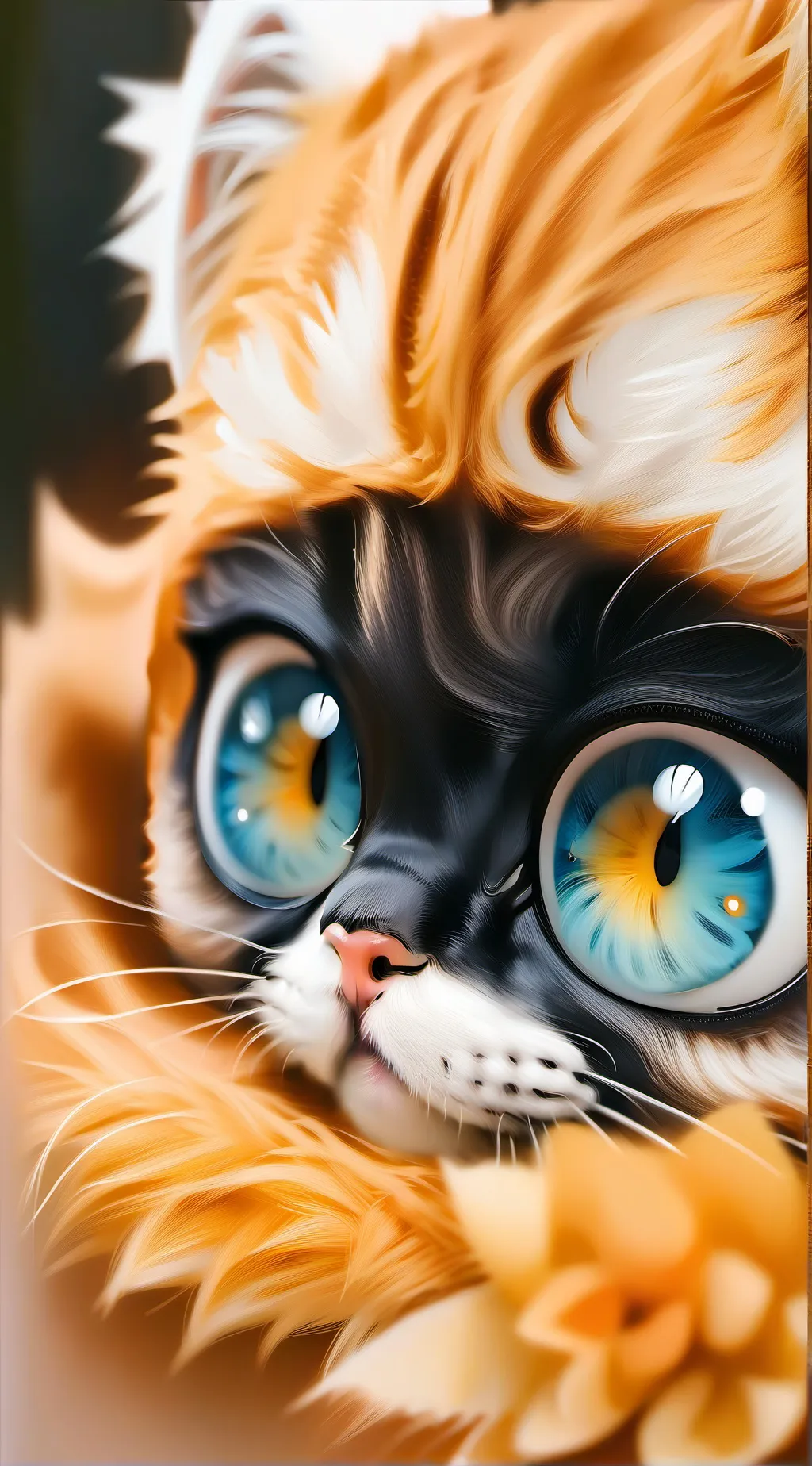 ai character: Infecting cat background