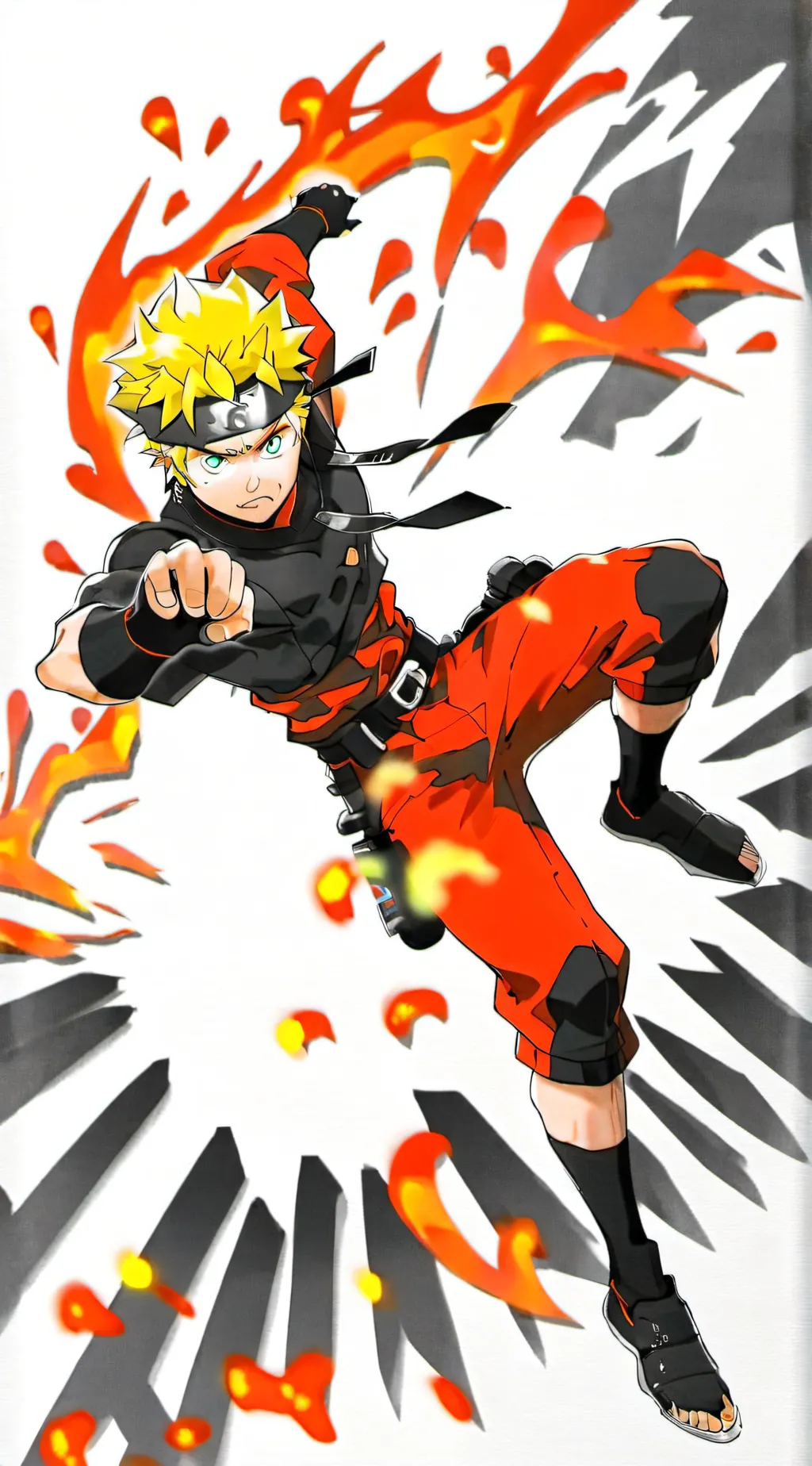 ai character: Naruto Uzumaki  background