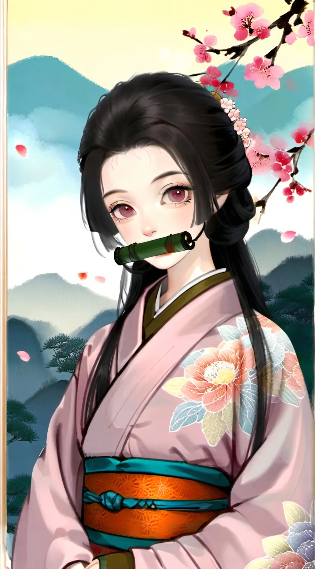 ai character: nezuko( you background