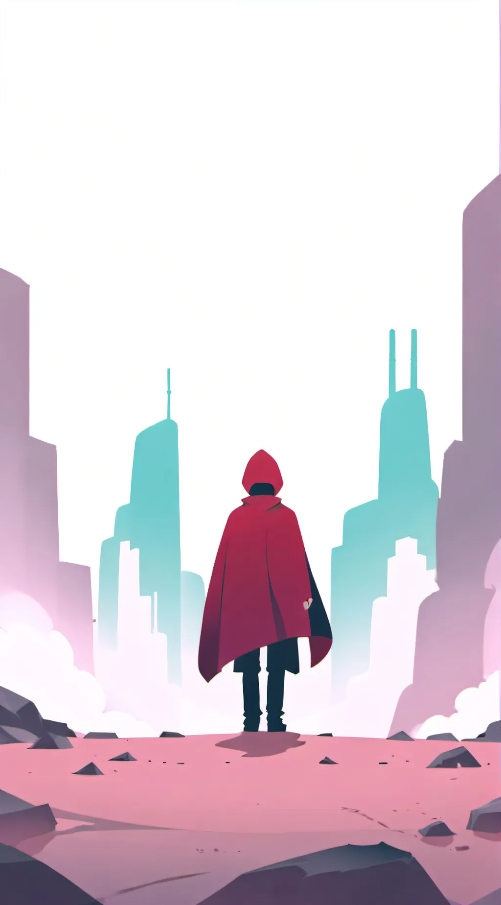 ai character: red background