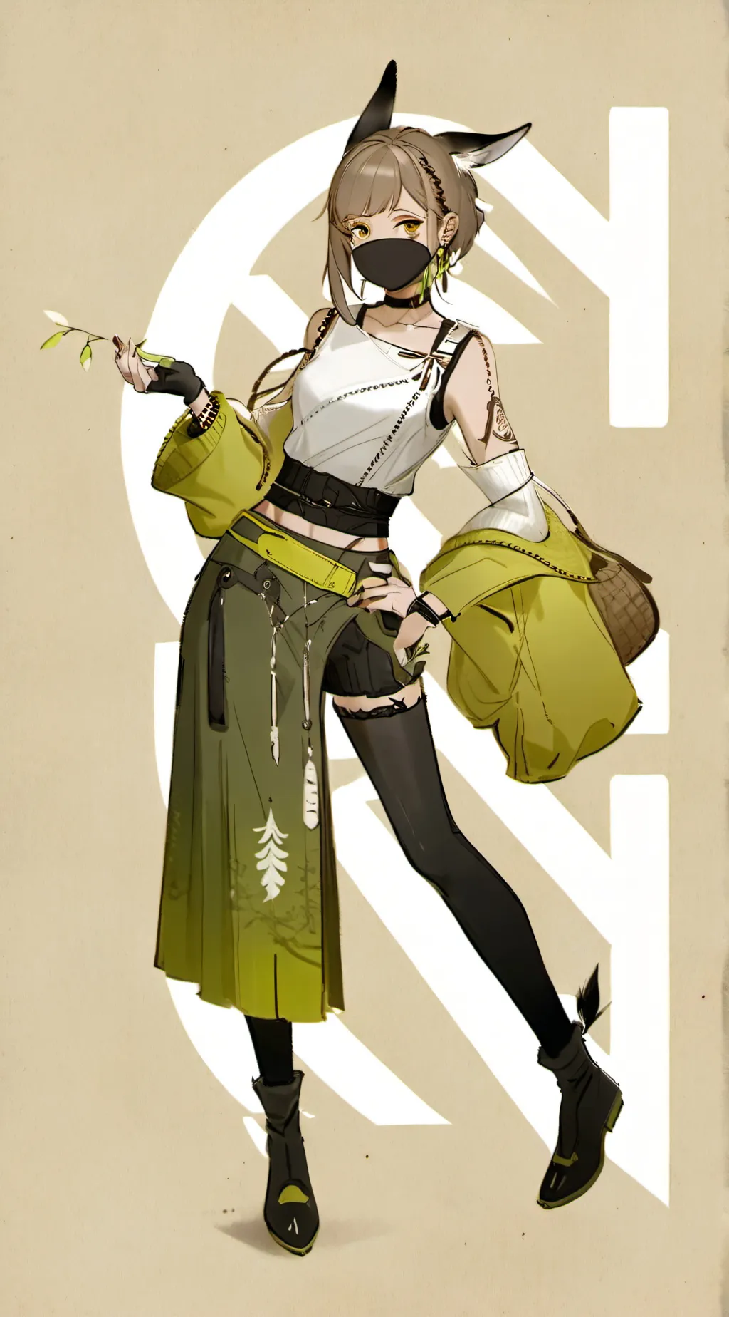 ai character: Nuclearbunni background