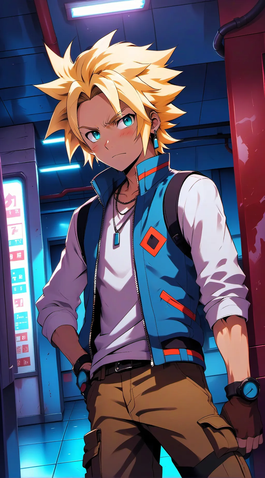 ai character: Darrick  background