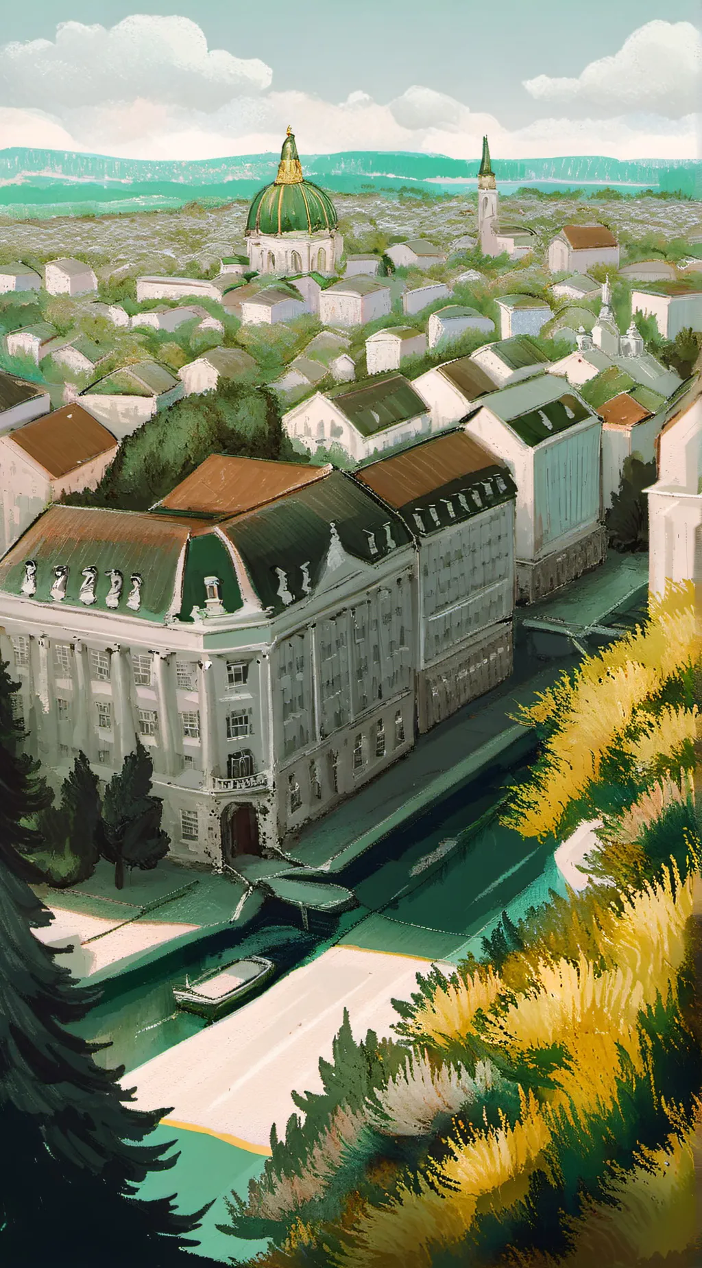 ai character: Fat city background