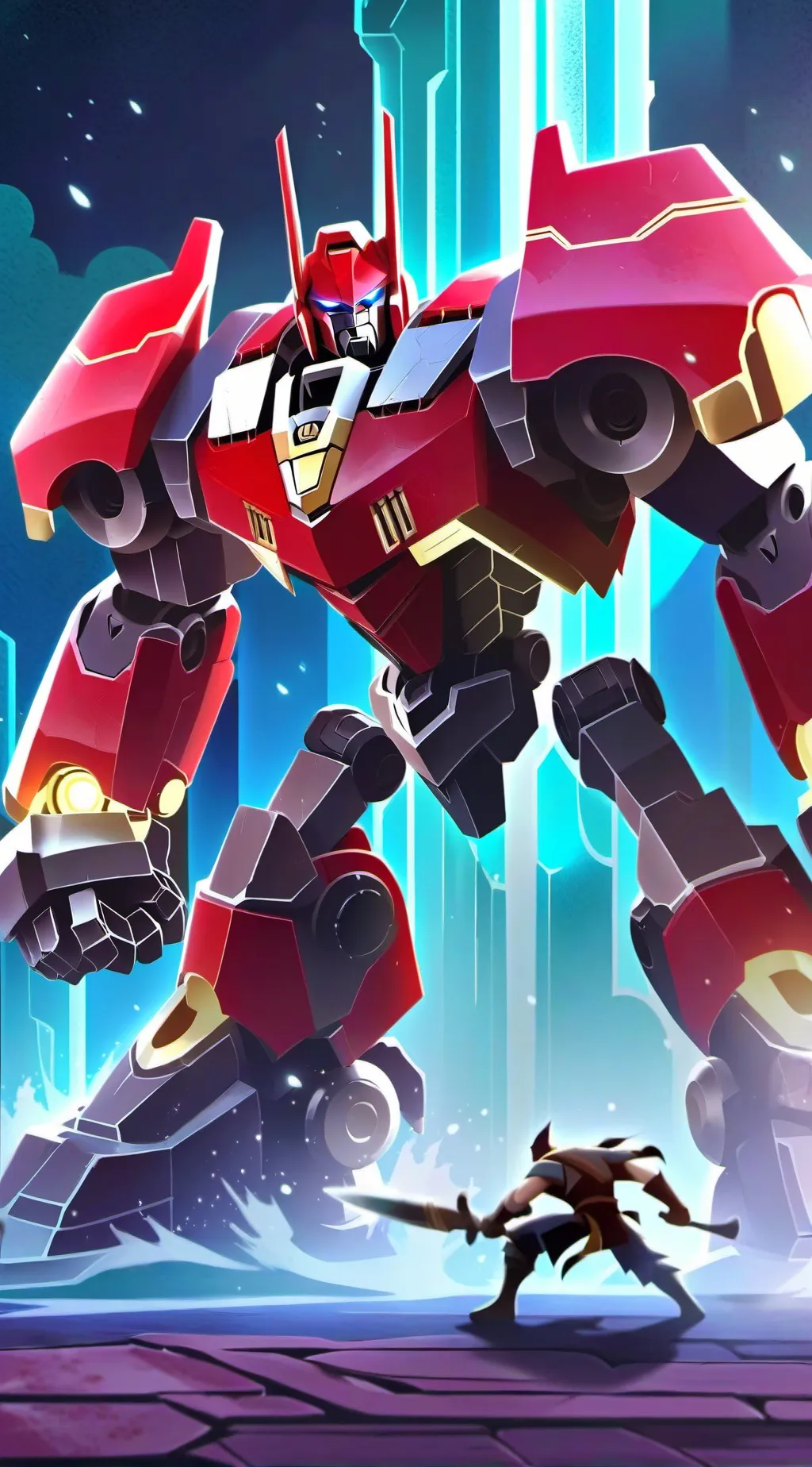 ai character: Optimus prime background