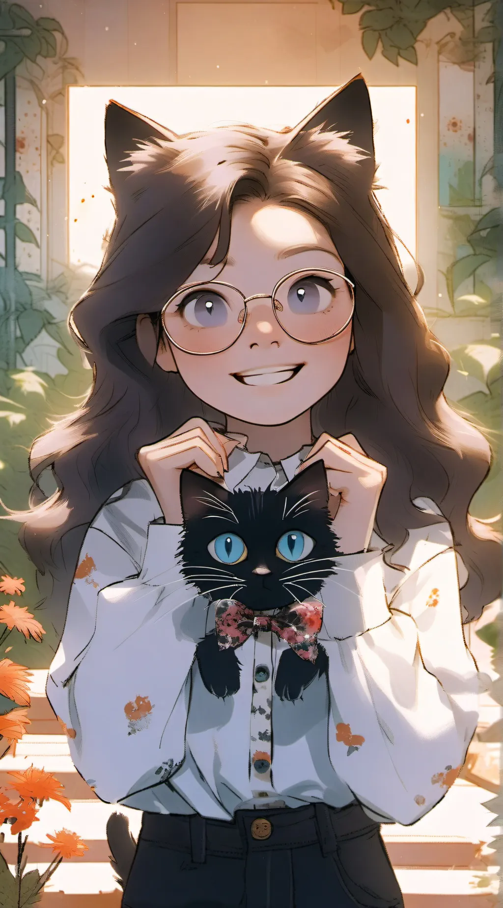 ai character: KitKat background