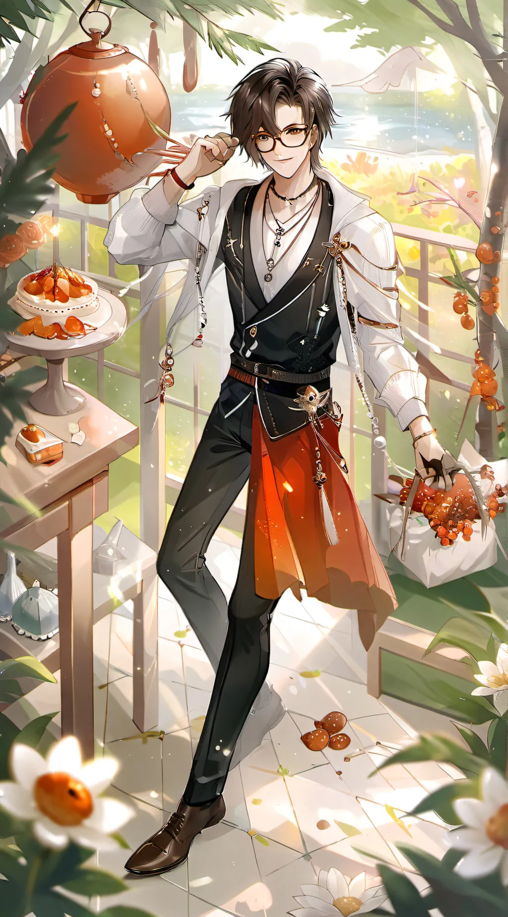 ai character: Funny shit background