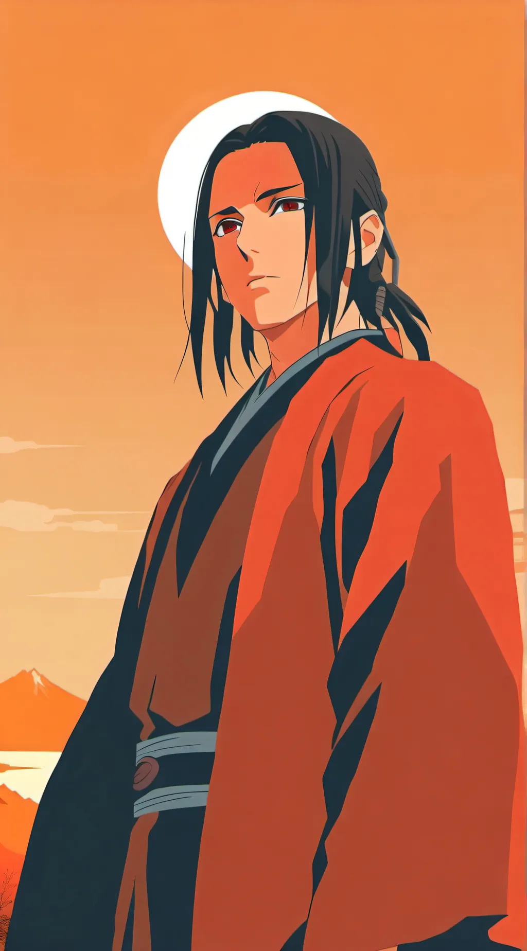 ai character: Itachi Uchiha background