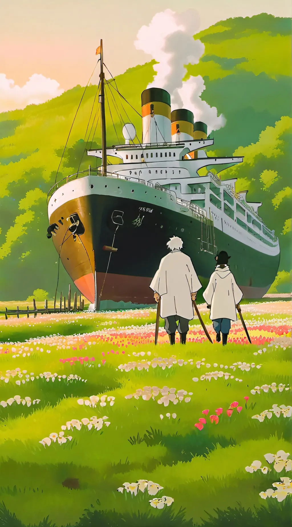 ai character: ship old background