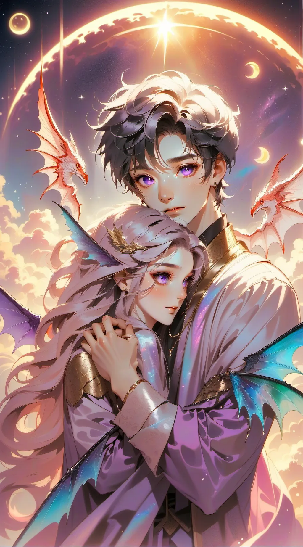 ai character: theo x luna. background