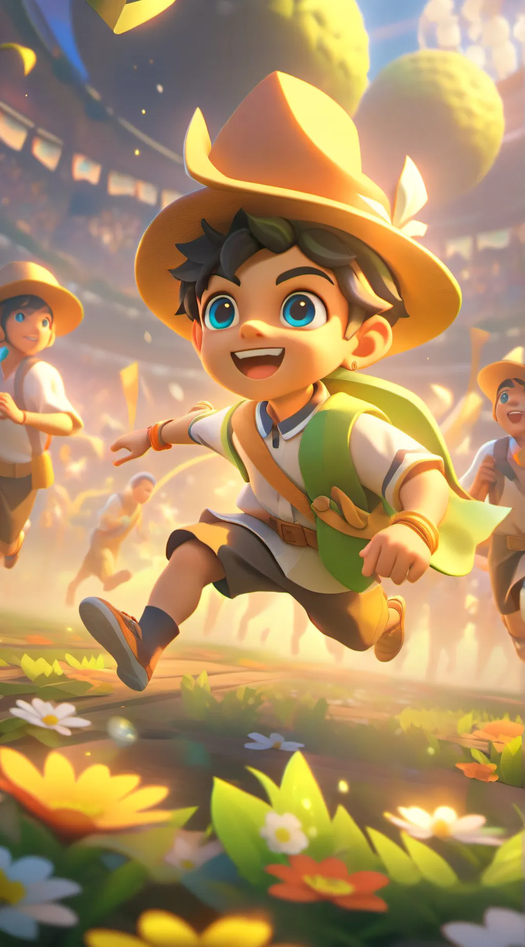 ai character: African kids background