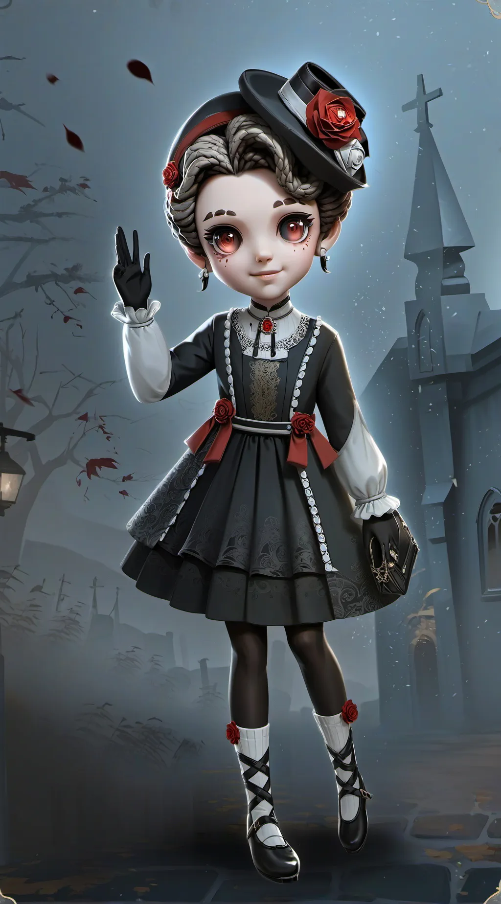 ai character: vox and vals kid background