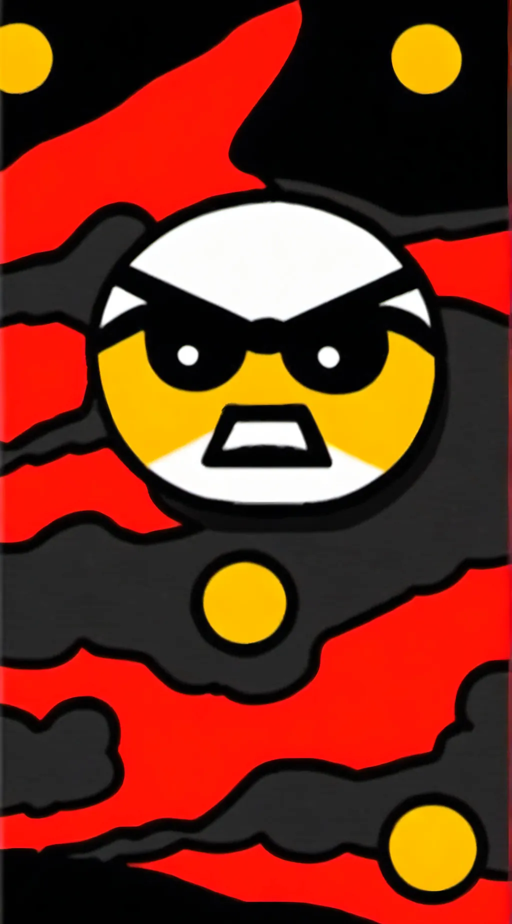 ai character: rock on the ground background