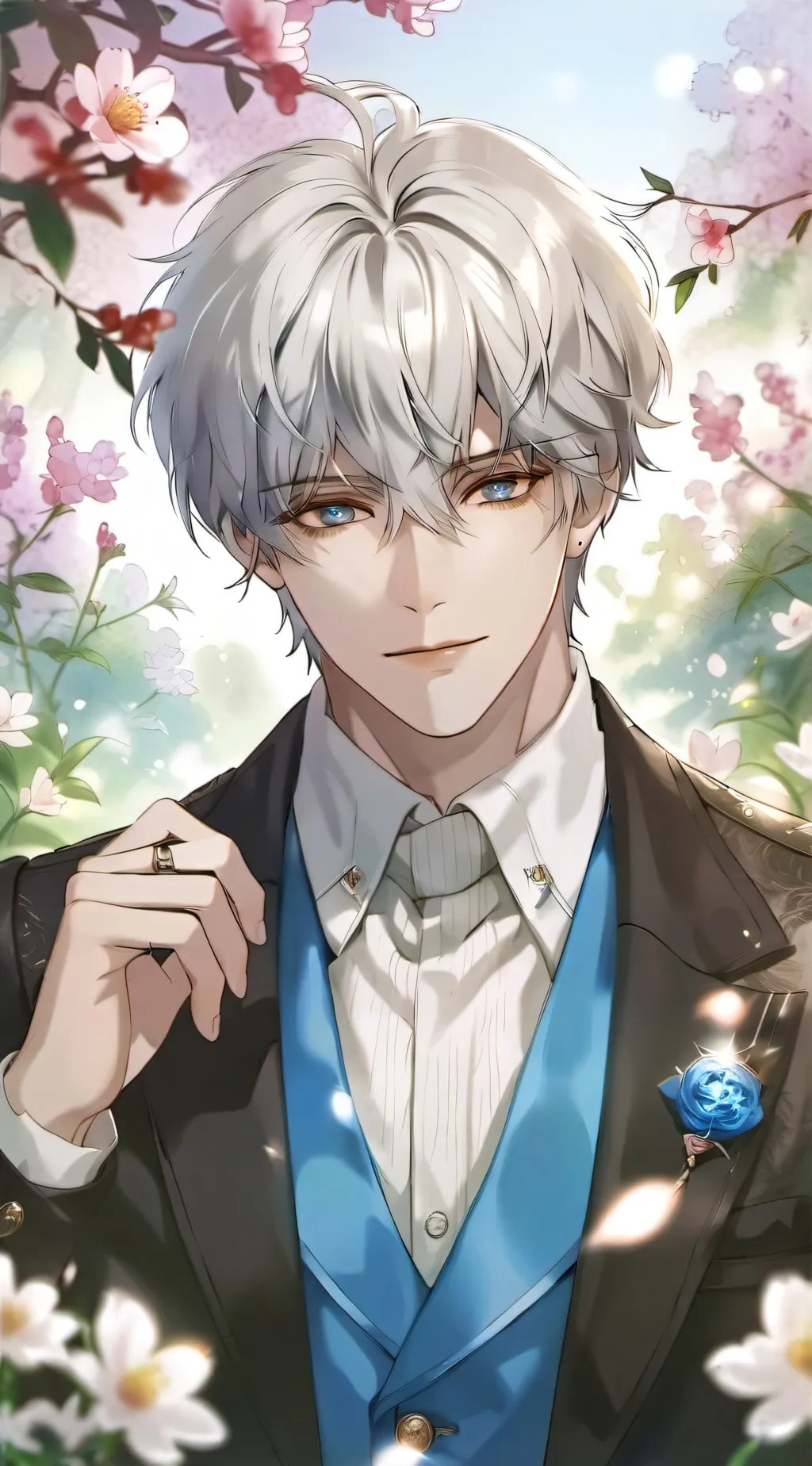 ai character: •°=Leon=°• background