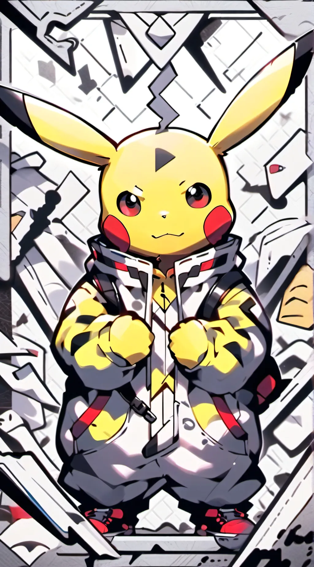 ai character: Pikachu background