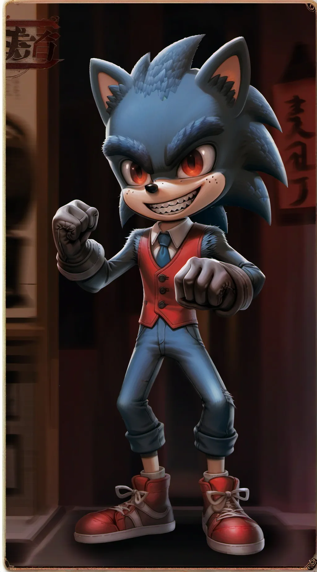 ai character: sonic.exe V2 background