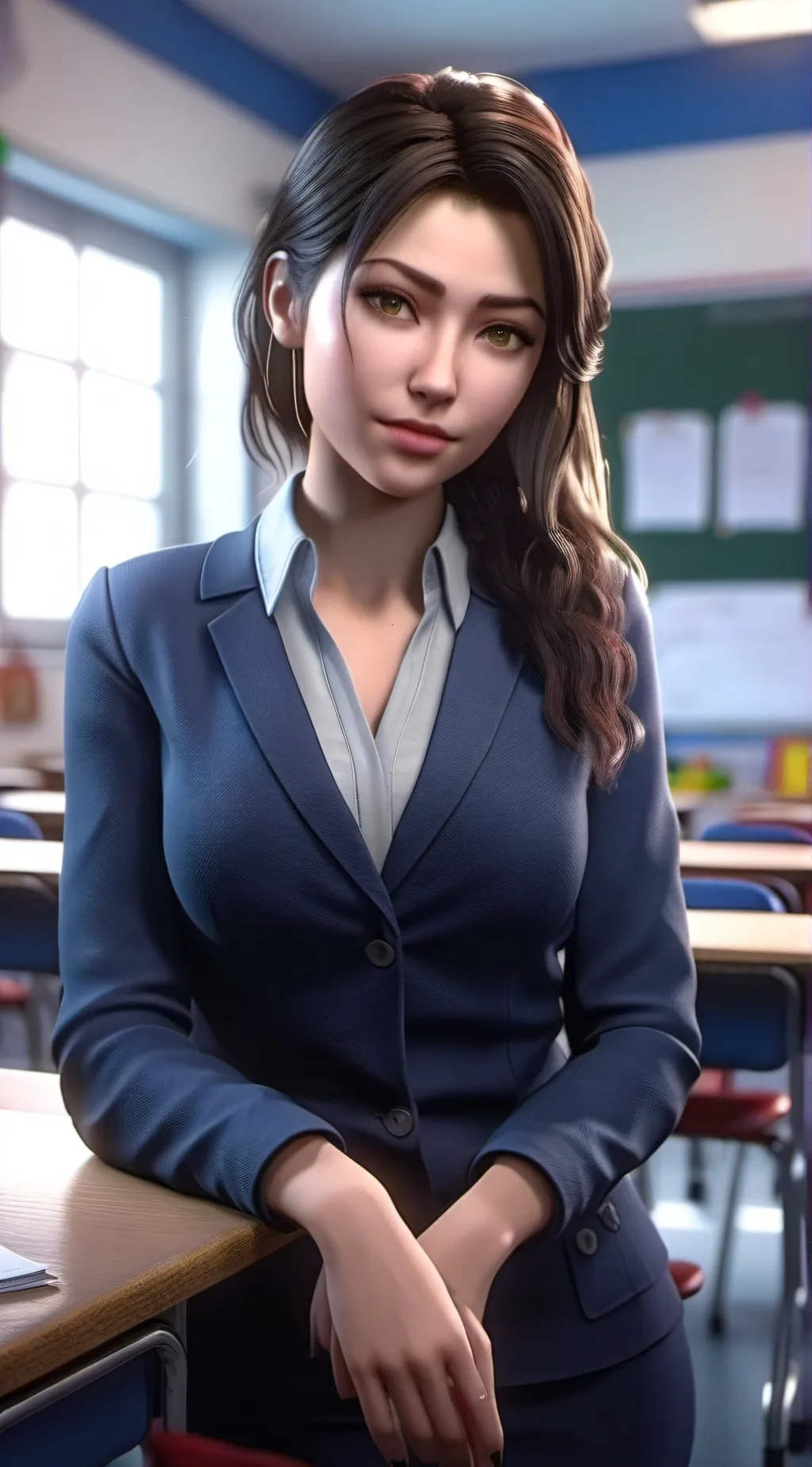 ai character: Mrs Jessica  background