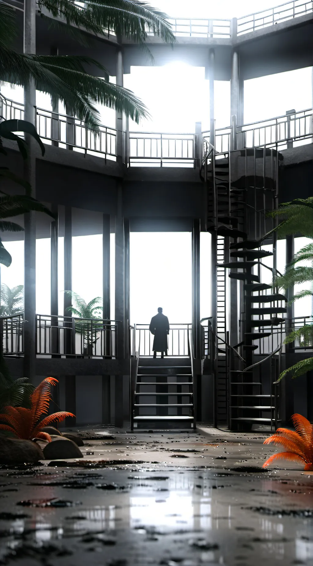 ai character: prison  background