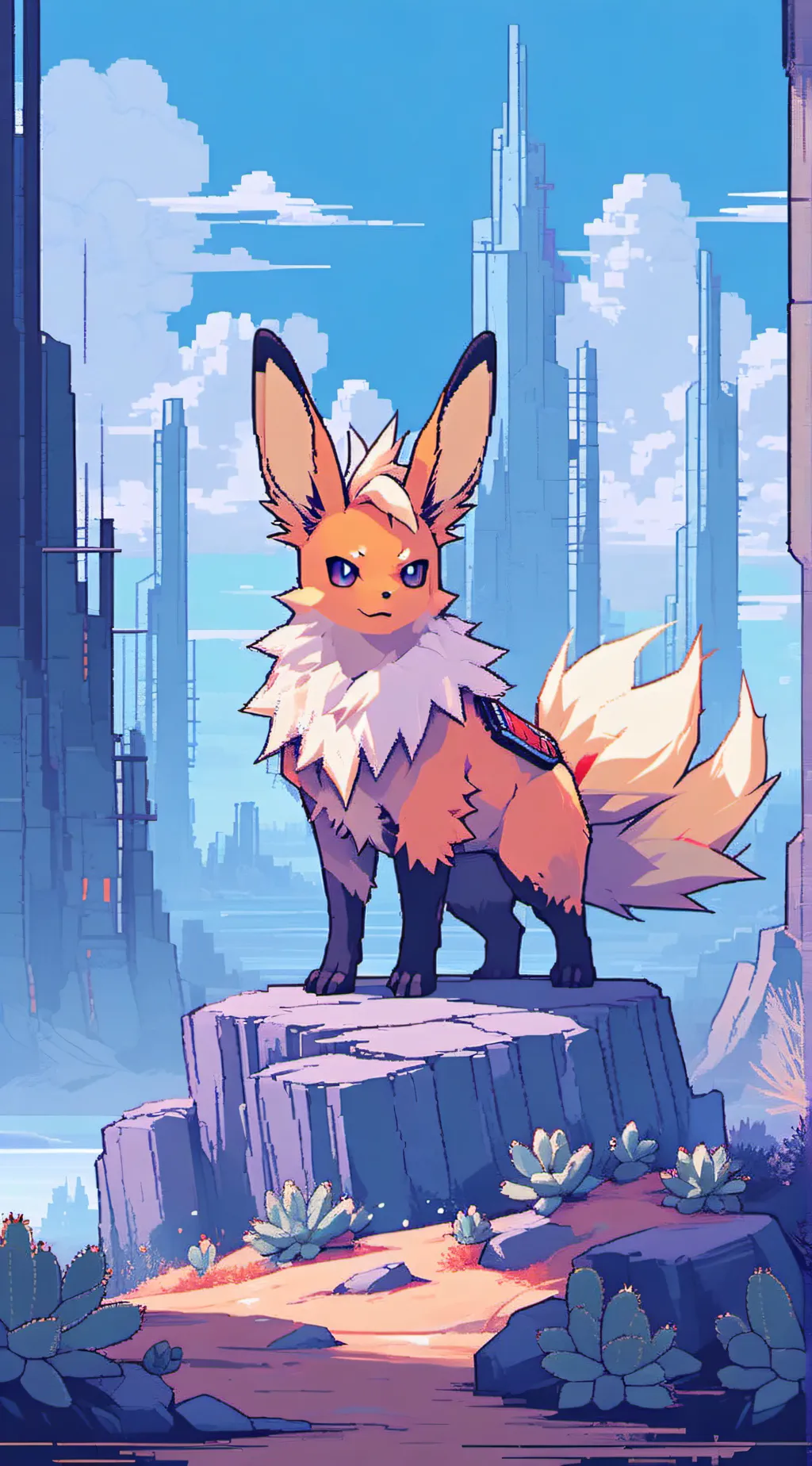 ai character:   solar incident  background