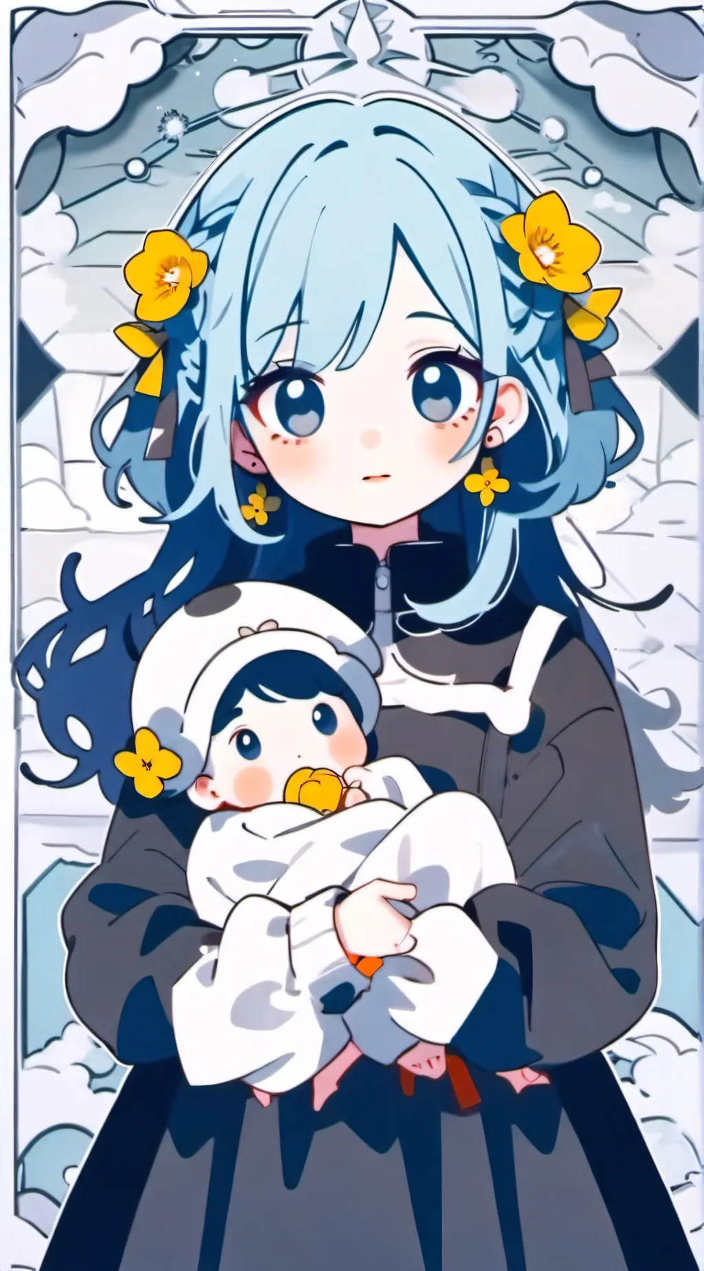 ai character: Hi background