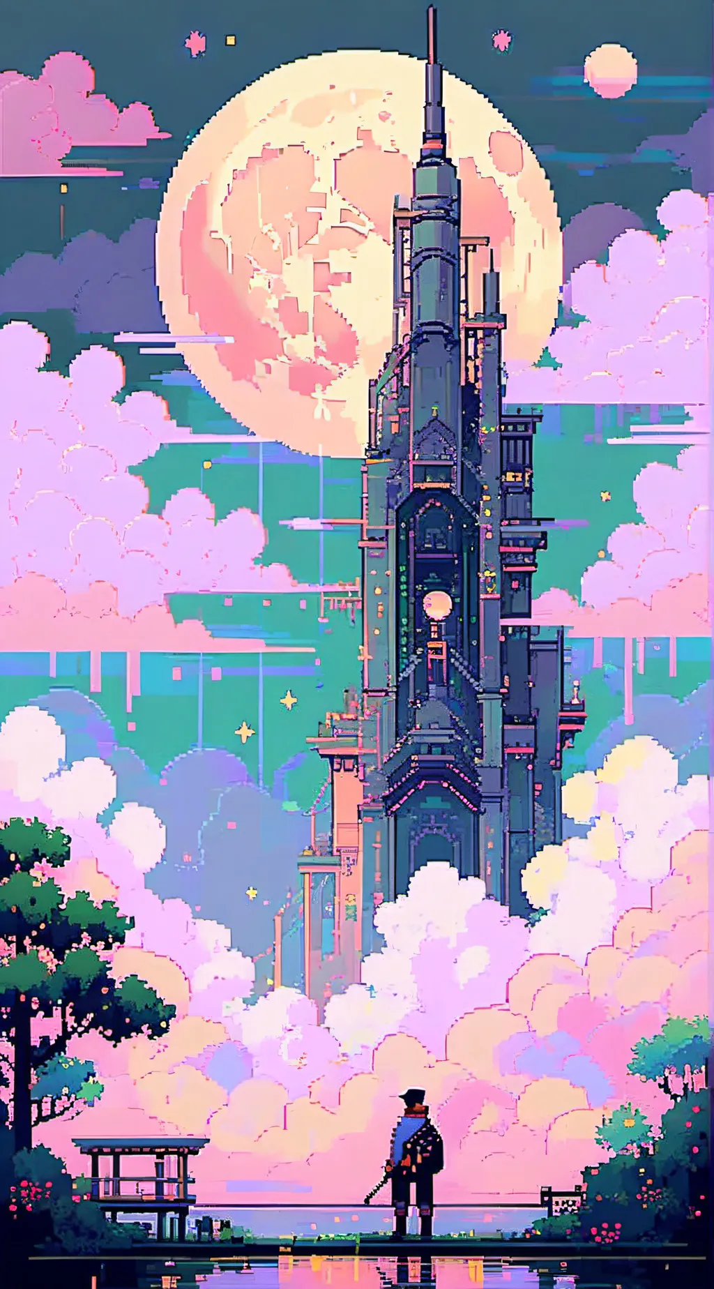 ai character: 𖤐Luna𖤐 background