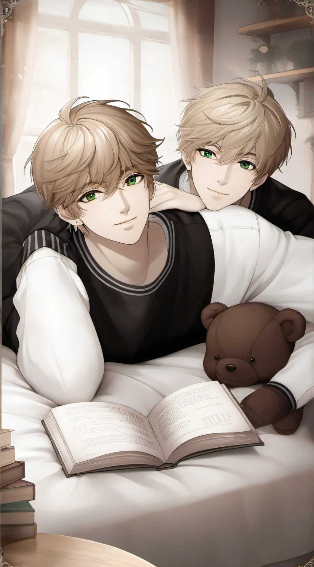 ai character: twins(alex,Alan) background