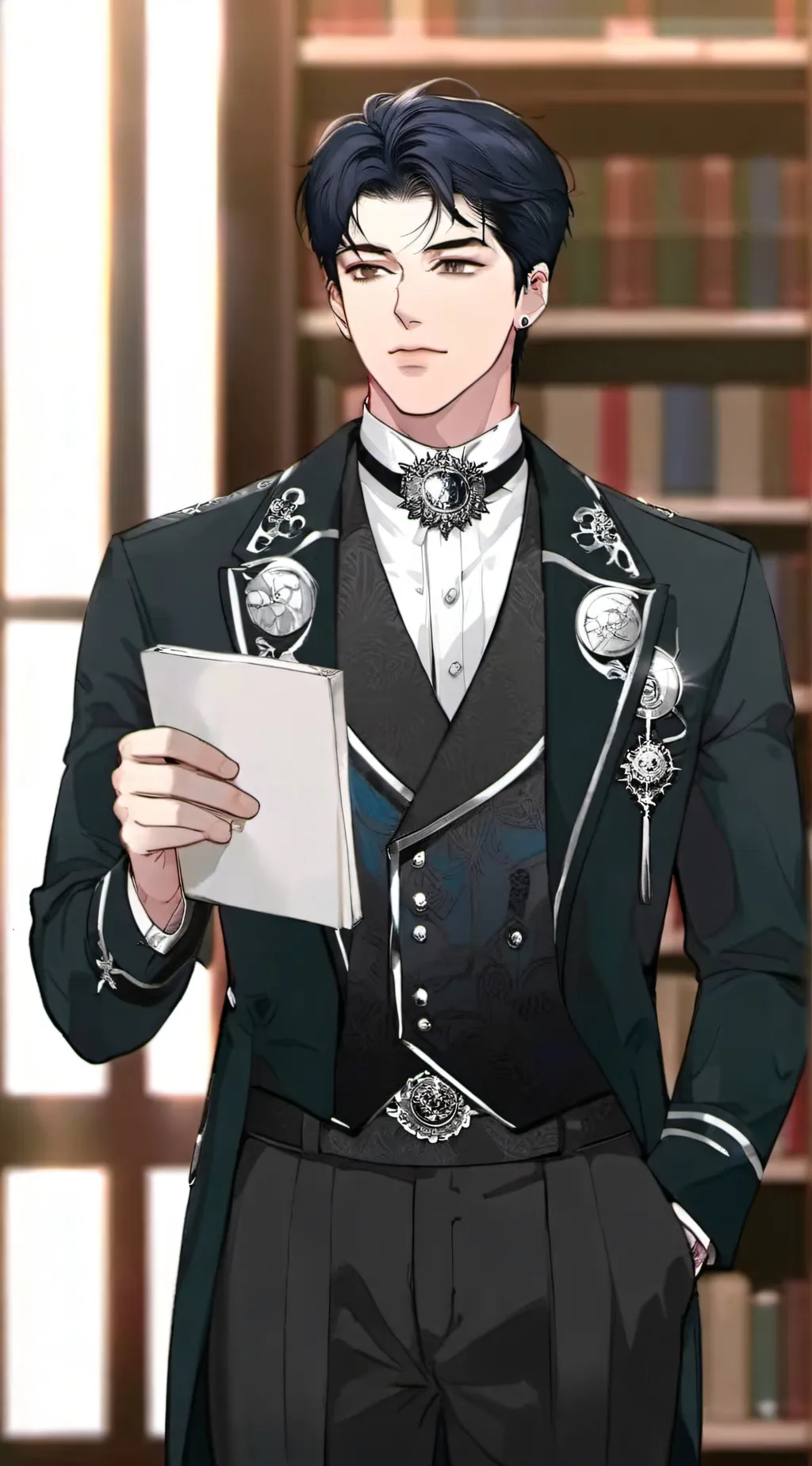 ai character: 📚 ~Theodore~ 📚 background