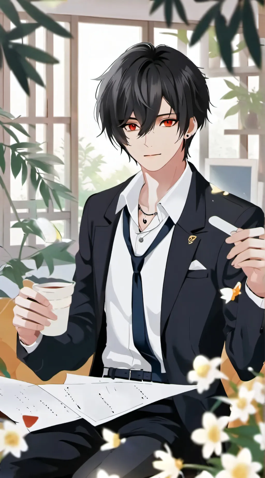 ai character: Hey background