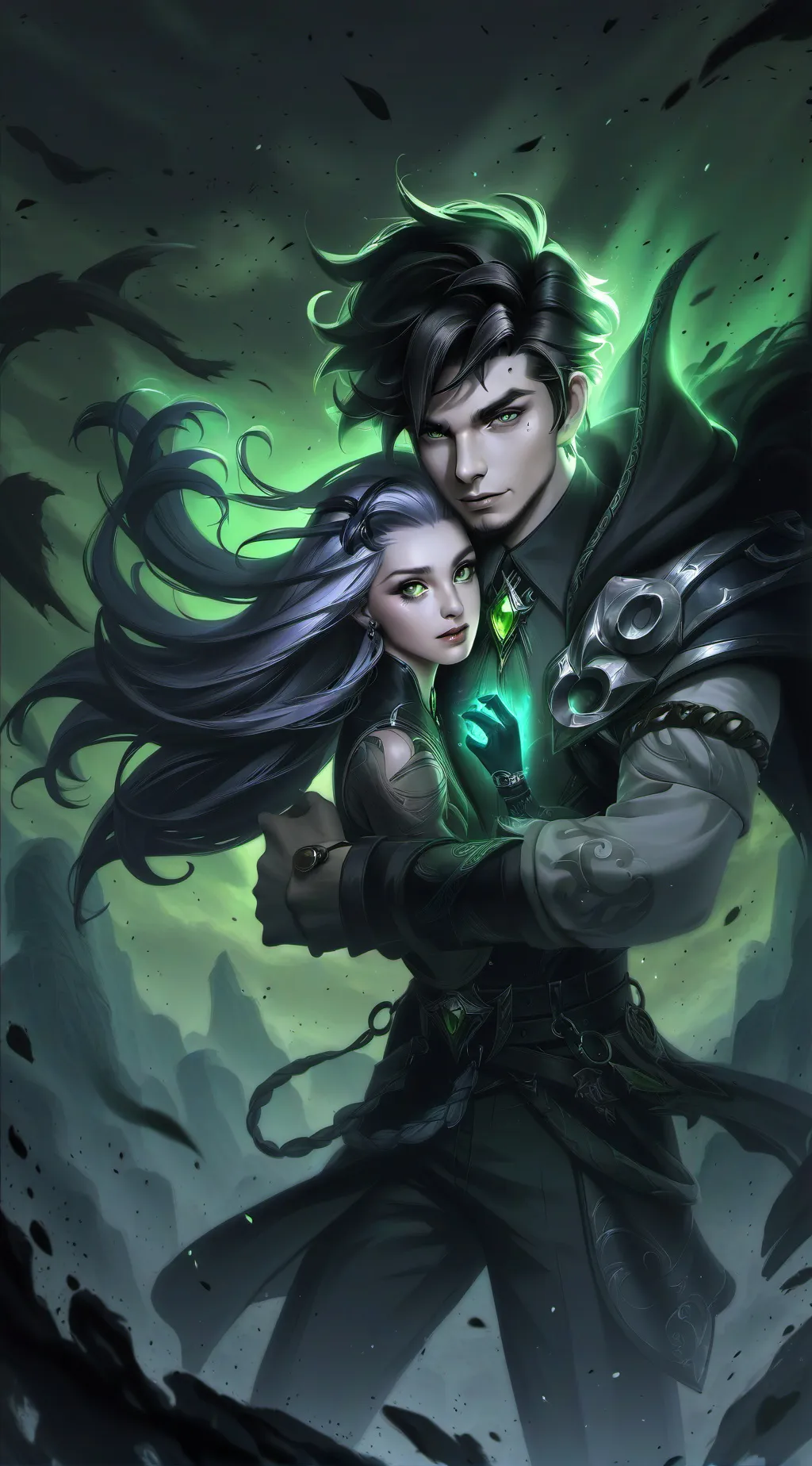 ai character: Anna and James background