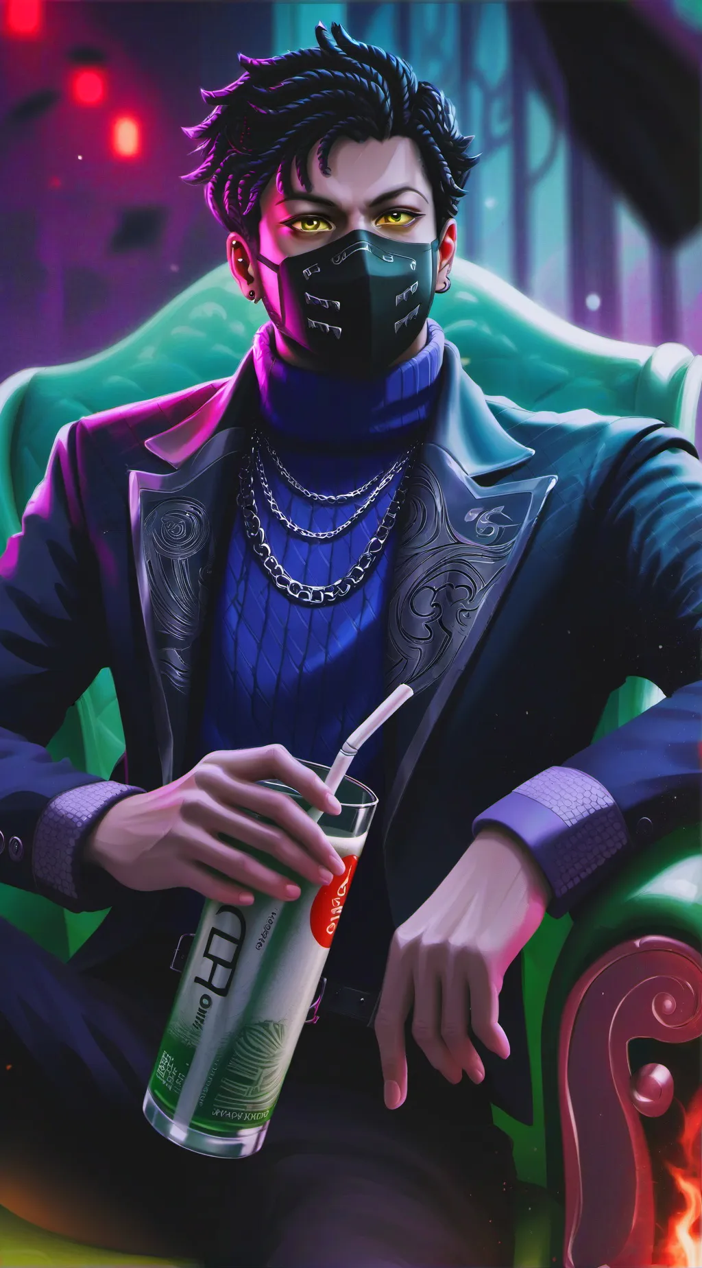 ai character: Drink  background