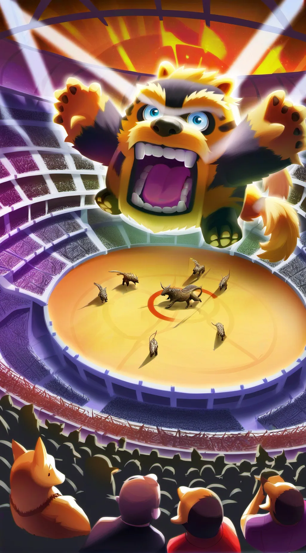 ai character: Animal tournament  background