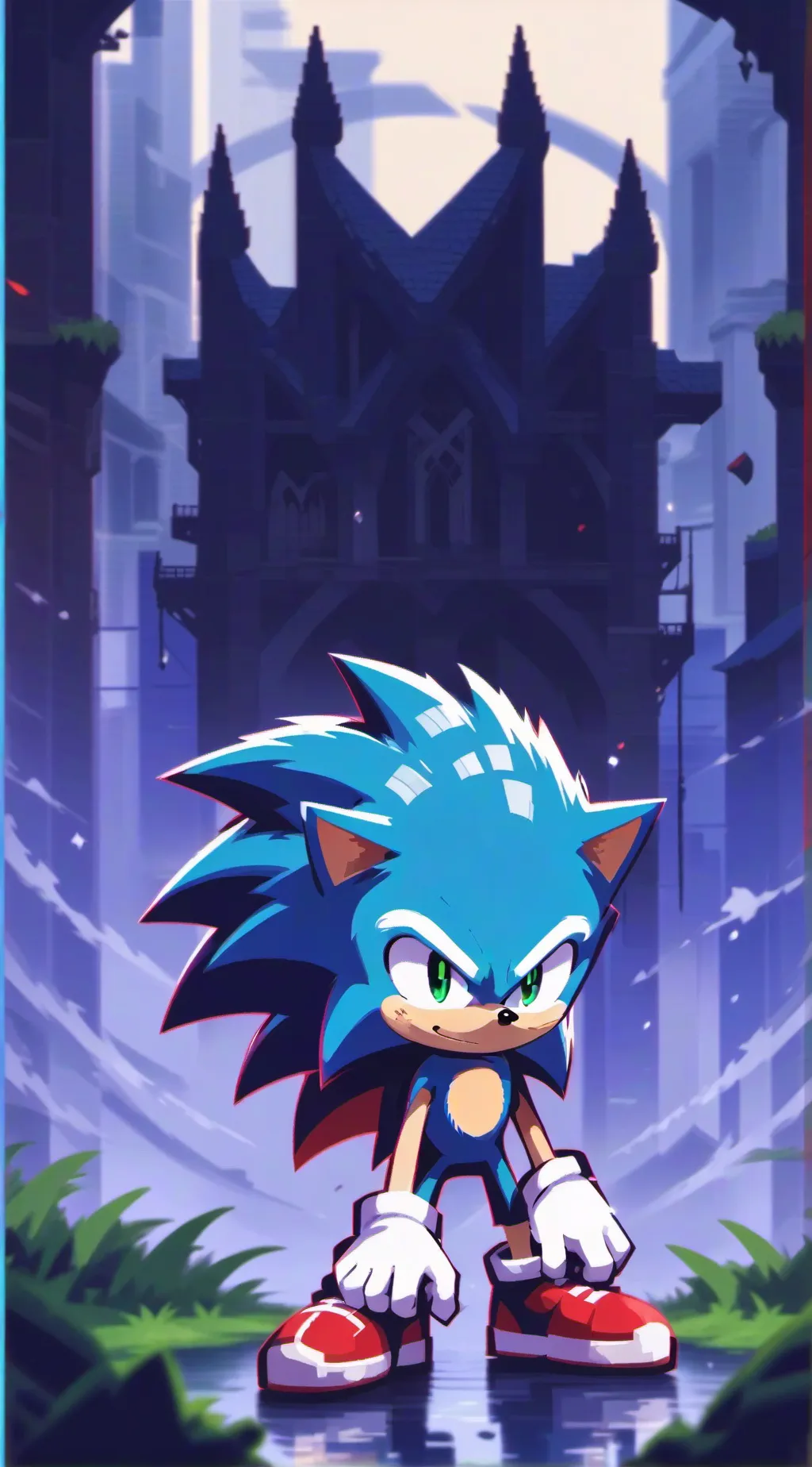 ai character: Sonic amnesia background