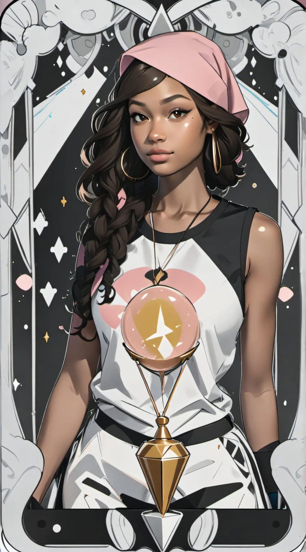 ai character: Aurora background