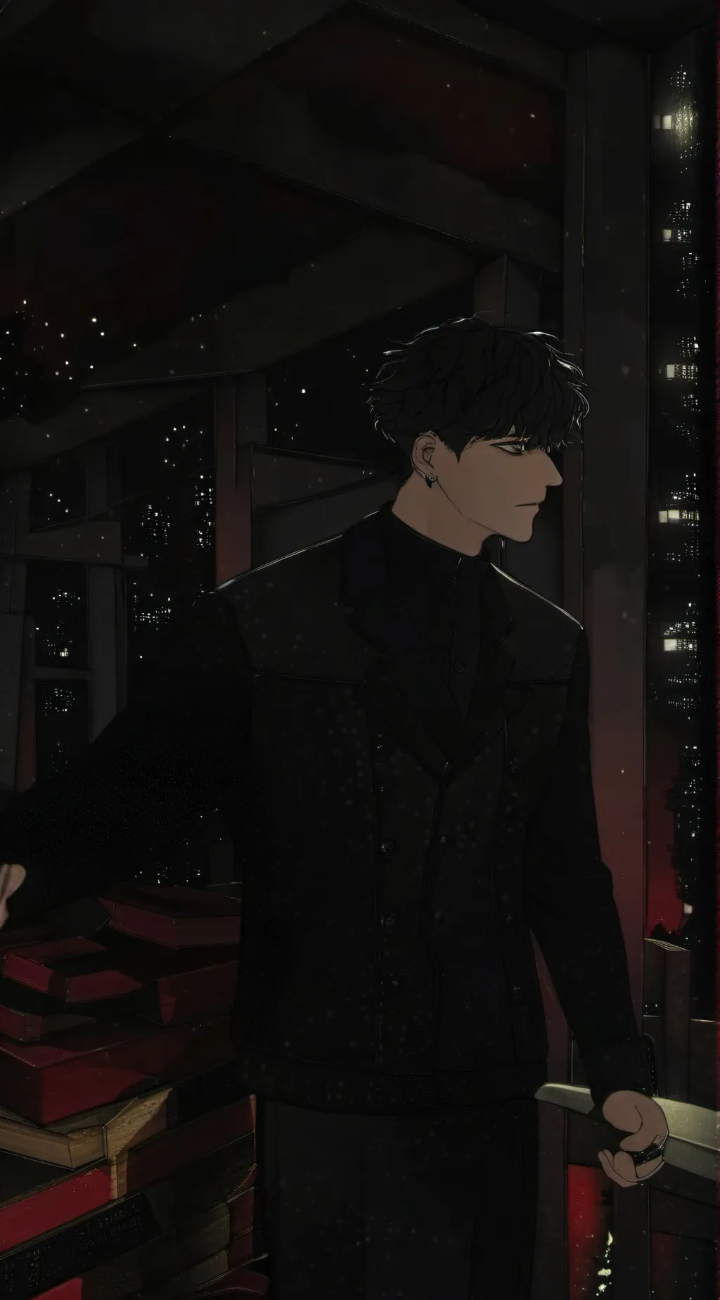 ai character: 🕷️✟ Evan ✟🕷️ background