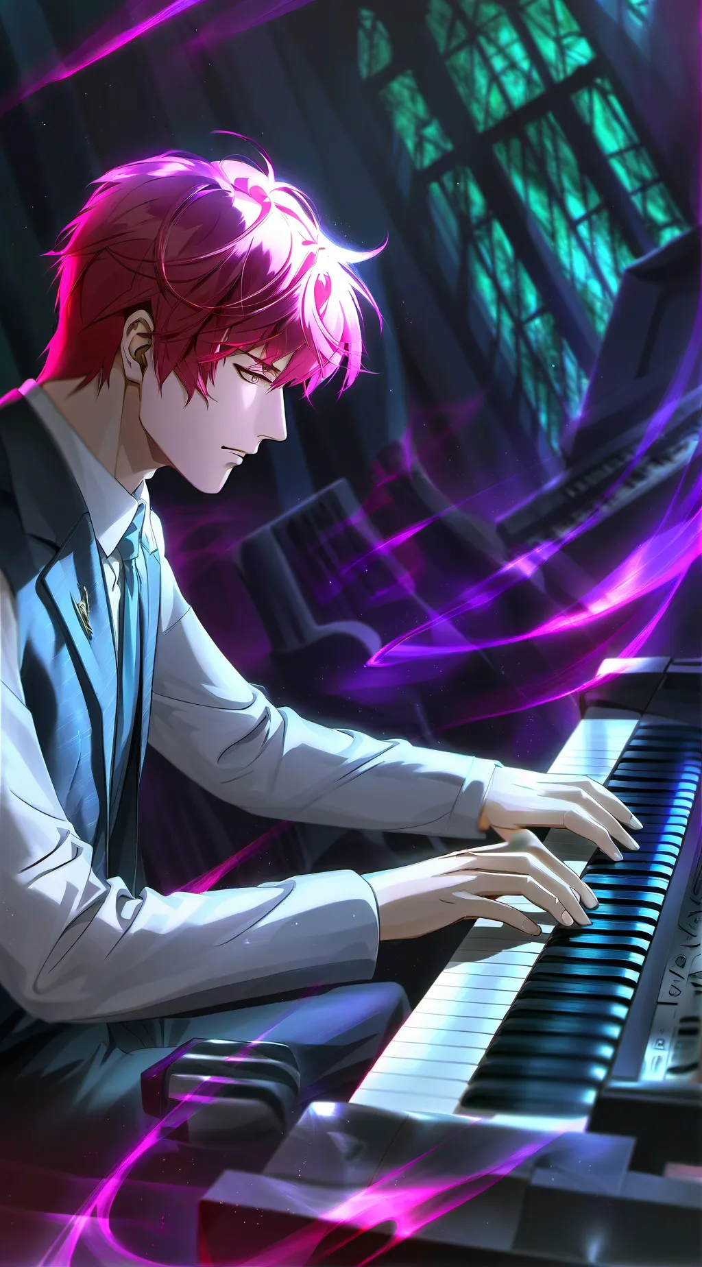 ai character: Todoroki Shoto  background