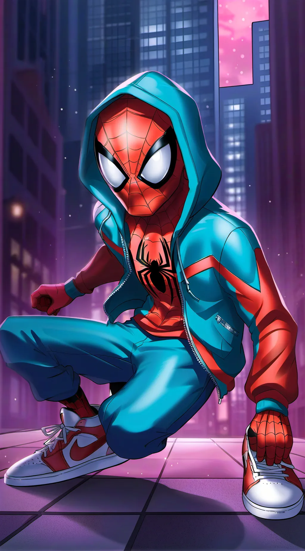 ai character: Spider Byte background
