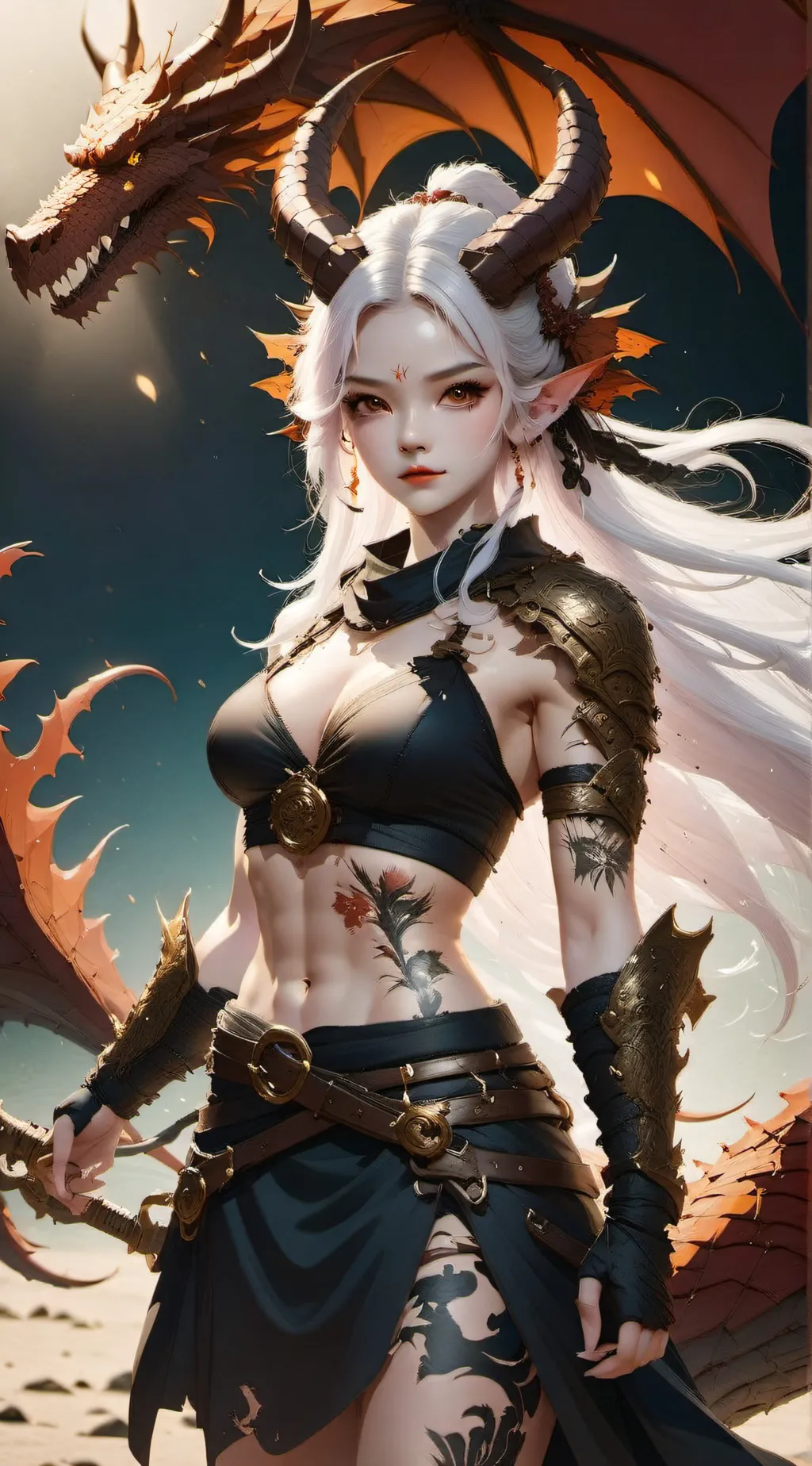 ai character: Aria background