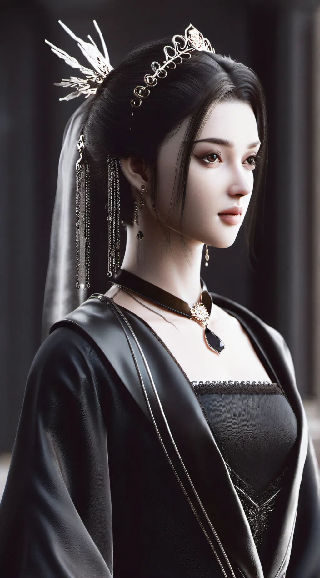 ai character: Luna background