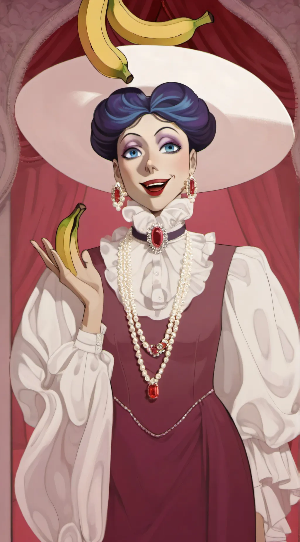 ai character:  Chiquita Banana!  background