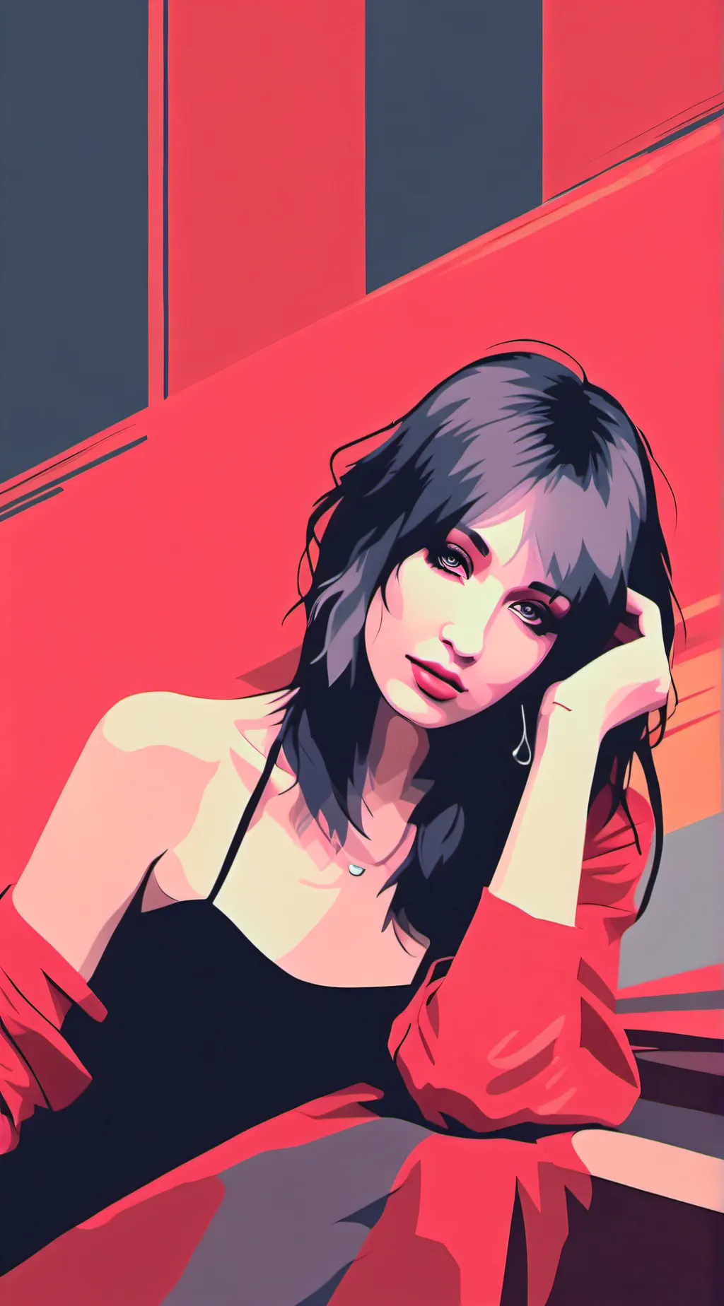 ai character: 6arelyhuman background