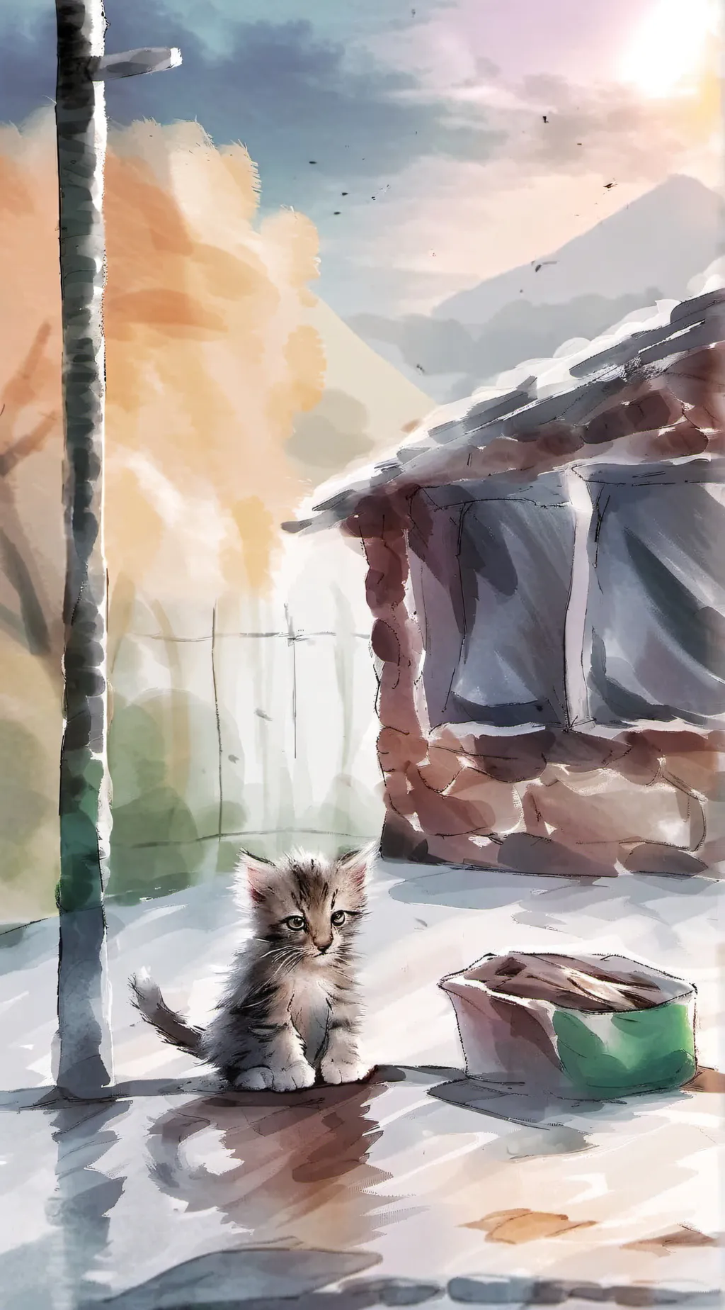 ai character: homeless  background