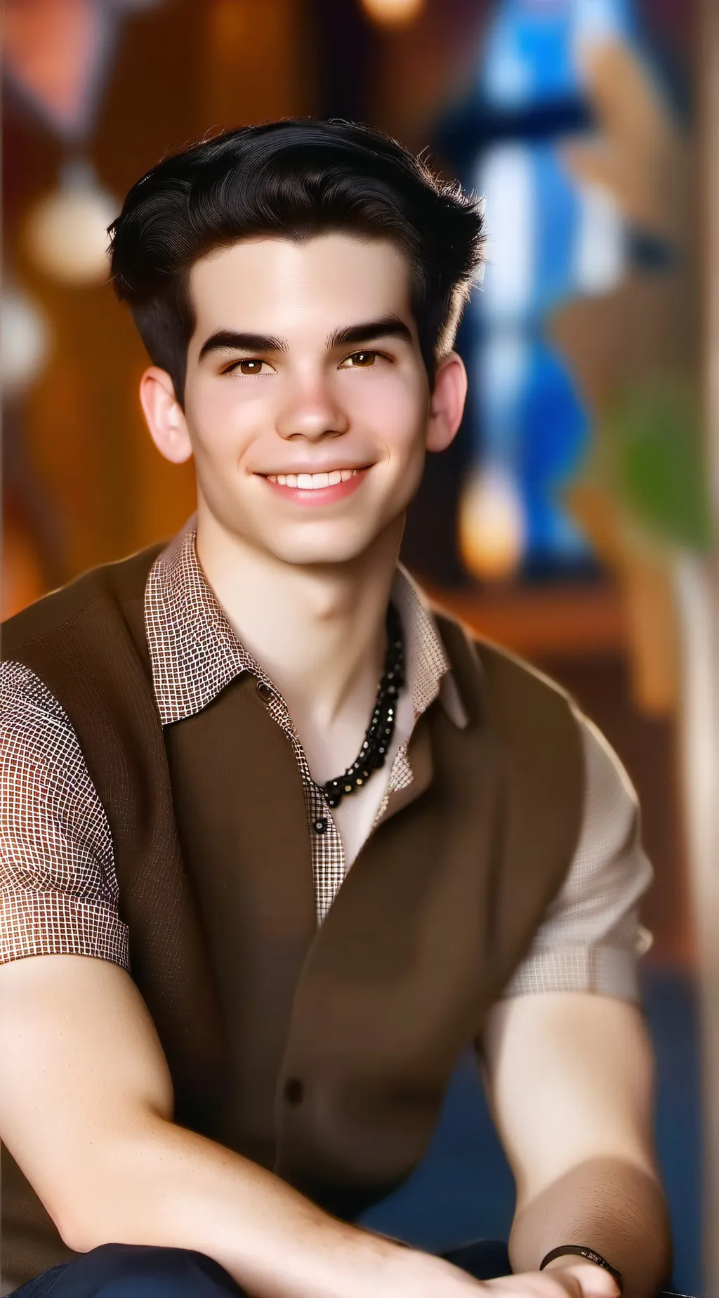 ai character: Cameron Boyce  background