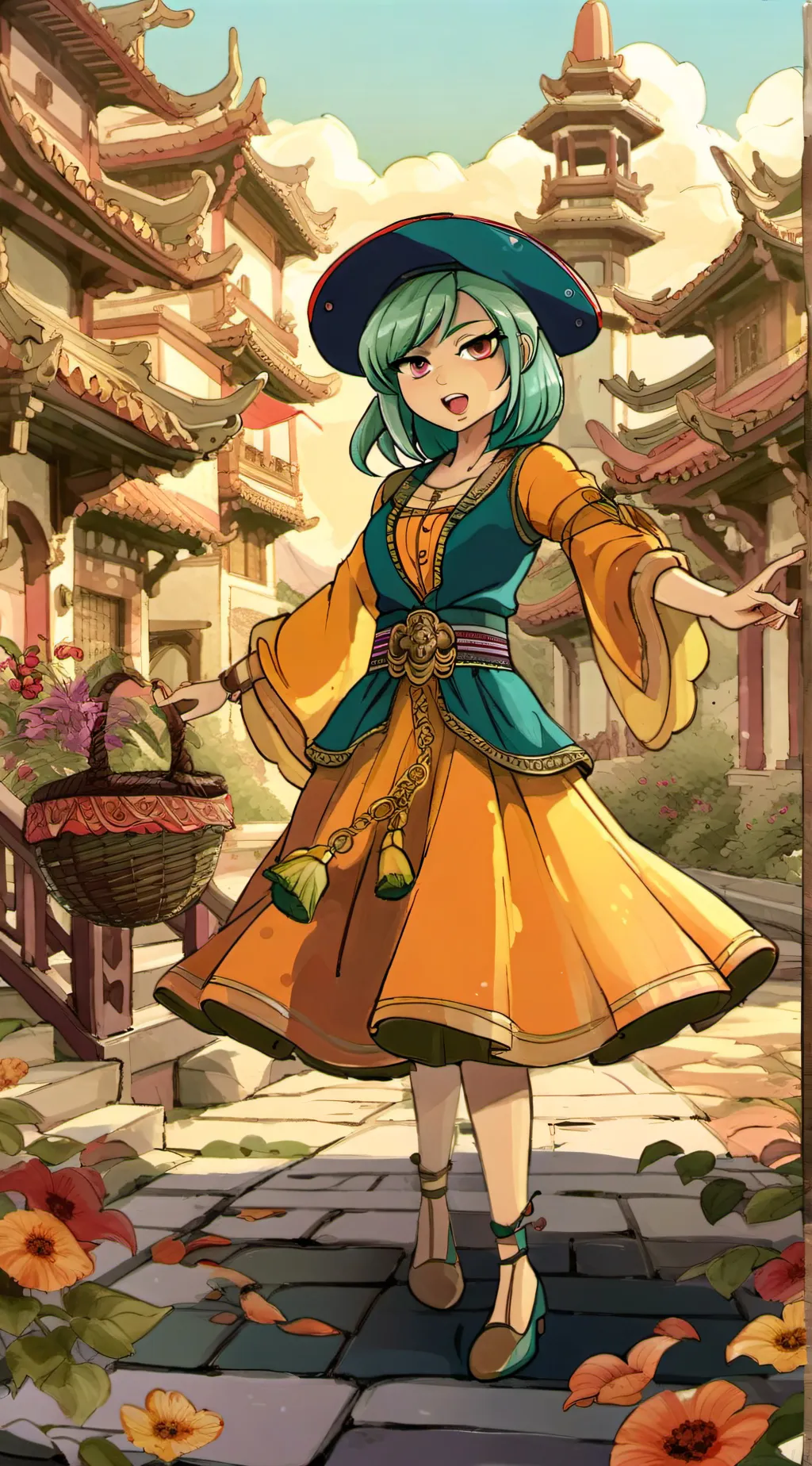 ai character: Aurora background