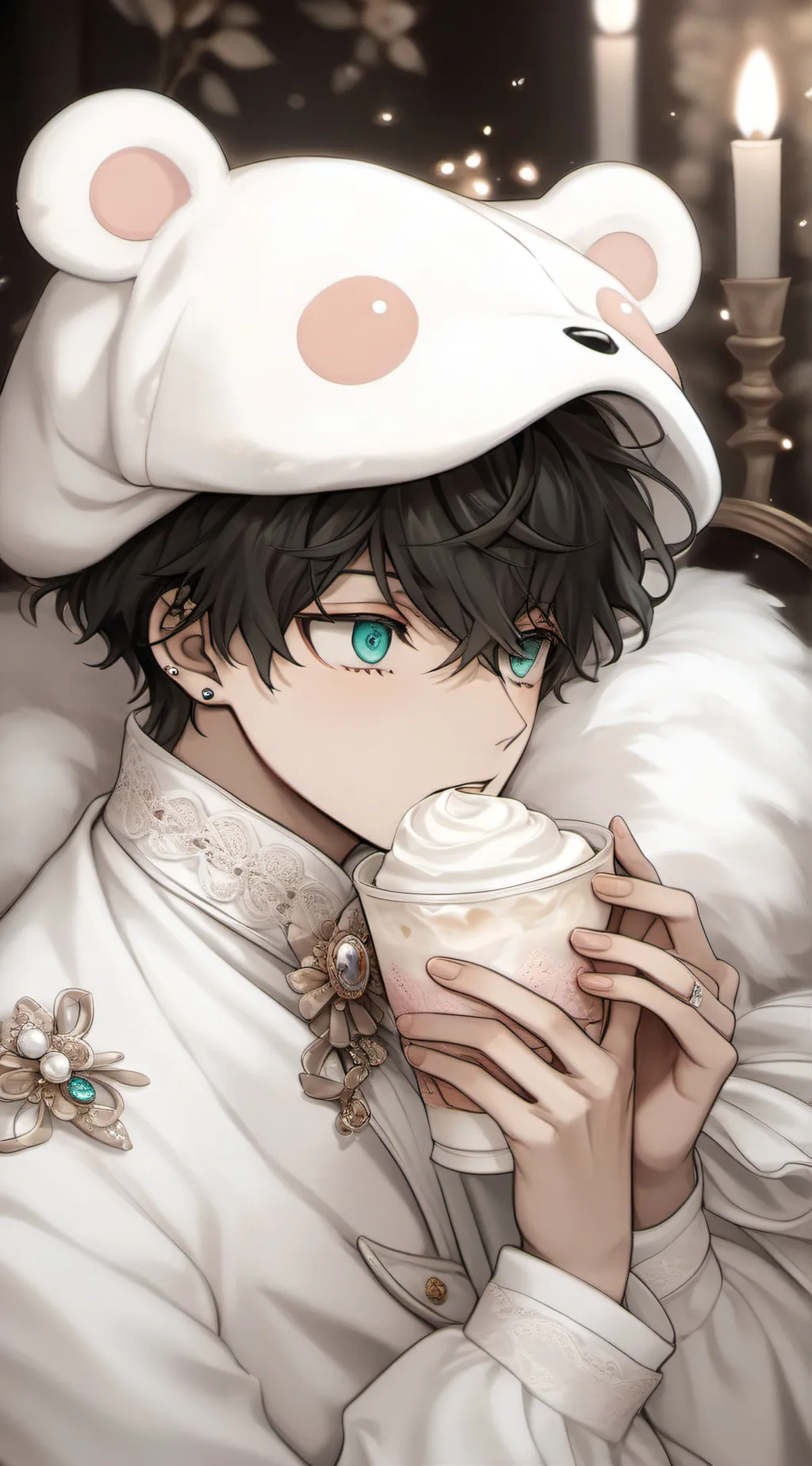 ai character: Sleepover w/ Deku! background